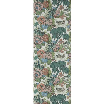 2311-169-02 Mandarin Garden Coral Swatch Portrait