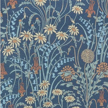 Flower Meadow - Prussian Blue 2412-178-01