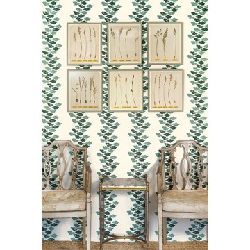Barneby-Gates-Oak-leaves-wallpaper-Green-Set