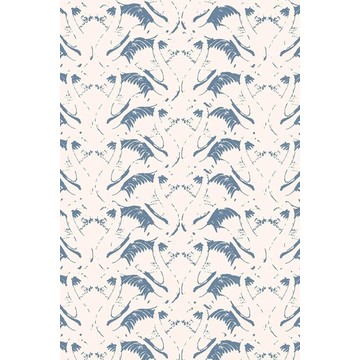 Barneby-Gates-Swan-Lake-wallpaper-Inky-blue flat