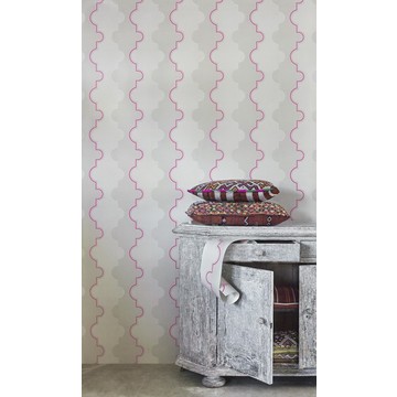 Barneby Gates - Jigsaw Stripe - Pink - Set Shot