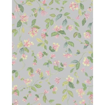 Flora 124/3017 - Rose, Olive &amp; Grey