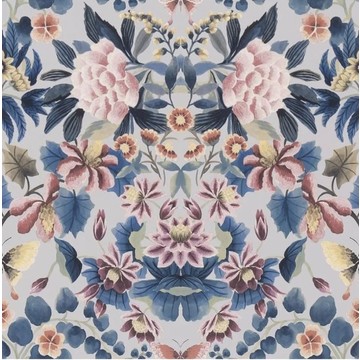 Ikebana Damask Slate Blue PDG1156/04