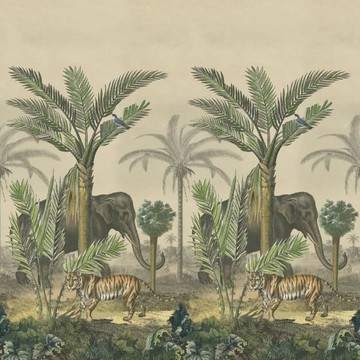 Palm Trail Scene I Sepia PJD6007/01 (paneeli)
