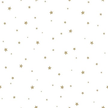 Stars White &amp; Gold 157-139 259