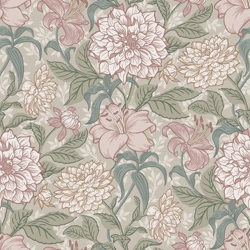 Vintage Flowers  Dahlia 158-139 377