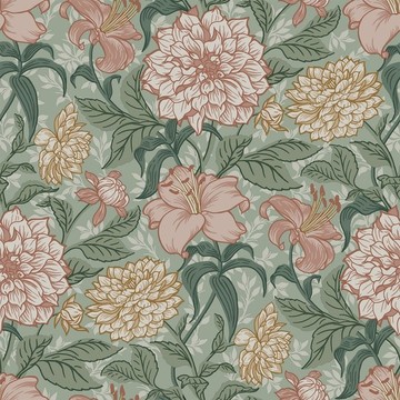 Vintage Flowers Dahlia 158-139 378