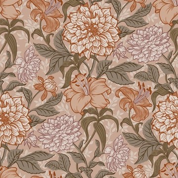 Vintage Flowers Dahlia 158-139 380