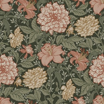 Vintage Flowers Dahlia 158-139 381