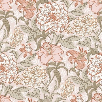 Vintage Flowers Dahlia 158-139 479