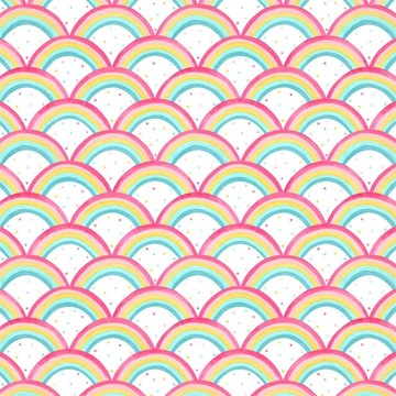 Rainbow Brights Cherry/Blossom/Pineapple/Sky 112645