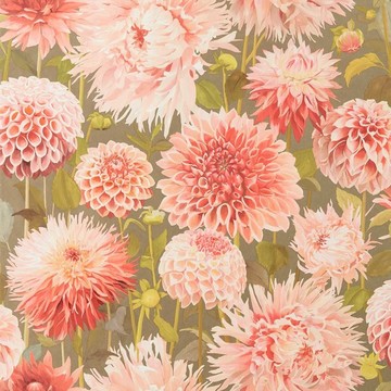 Dahlia Coral/Fig Leaf/Gilver 112845