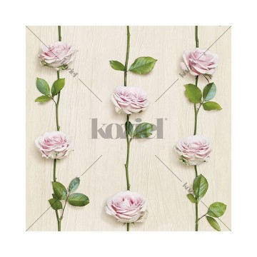Roses on light wood 8888-409