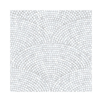 Light Grey Art Deco Mosaic 8888-83