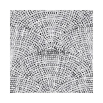 Dark Grey Art Deco Mosaic 8888-84