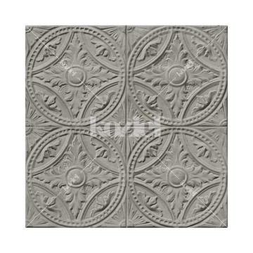 8888-T122 gray-tin-tiles-medallion