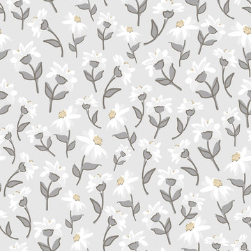 Dancing Daisies Grey H0673