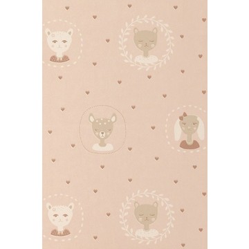 Hearts Dusty Warm Pink 148-01