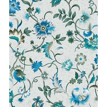 Heritage Folklore Flower Cyan 47647