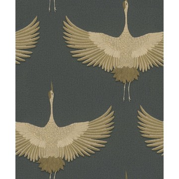 Kyoto Cranes Black/Gold 1834532