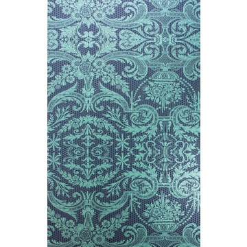 Orangery Lace Midnight/Metallic Jade W7142-04