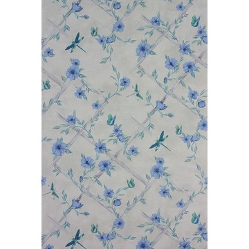 Rosanna Trellis Stone/Duck Egg/Persian Blue W7145-03