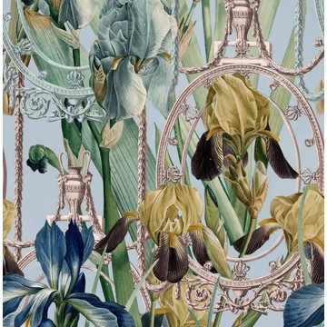 Fleurs d'Iris Aquamarine WP20476