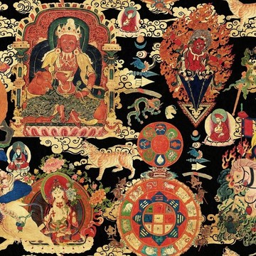 Tibetan Tapestry Metallic WP20450