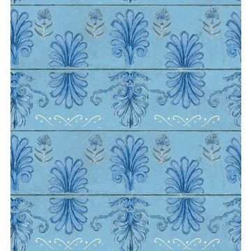 MYKONOS VILLA MOTIF Azure 52x56,5cm WP30041