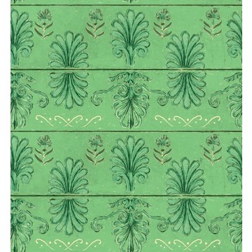 MYKONOS VILLA MOTIF Island Green 52x56,5cm WP30040