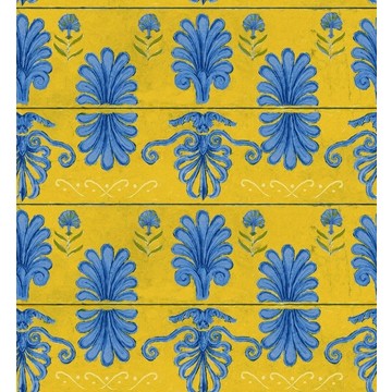 MYKONOS VILLA MOTIF Lemon 52x56,5cm WP30044