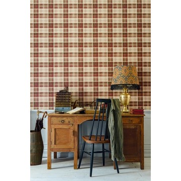 COUNTRYSIDE PLAID Leather Wallpaper 52x1000cm WP30012
