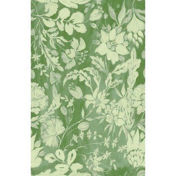 FLOWERY ORNAMENT Bud Green 52x80cm WP30035