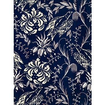 Folk Embroidery Indigo WP30016