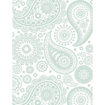 Paisley Crescent Pale Verdigris AZDPT019PV