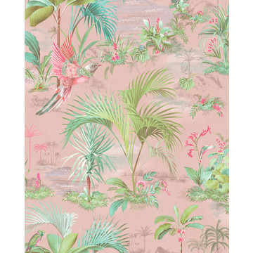 Palm Scenes Pink 300141