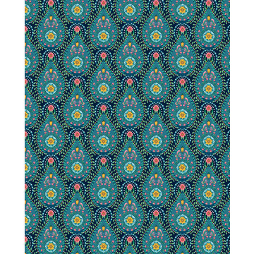 Raindrops Dark Blue 300153