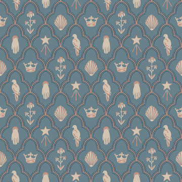 Turtledove Barn Indigo Blue S10272