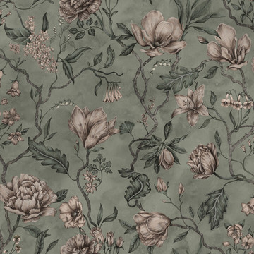 Belinda Garden Green 663-38 (paneeli - tilattavissa myös m2)