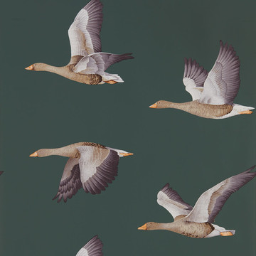 Elysian Geese Amsterdam Green 216608