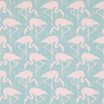 Flamingos Turquoise/Pink 214569