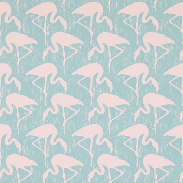 Flamingos Turquoise/Pink 214569