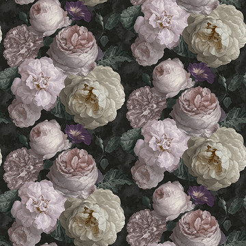 Floral Charcoal 909900