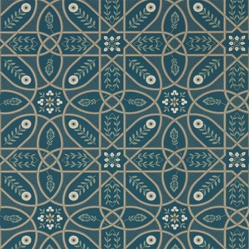 Brophy Trellis Deep Teal 216699