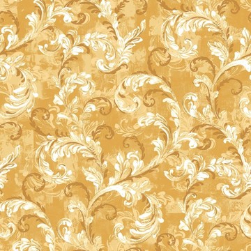 Byzantine Damask Mustard D00124