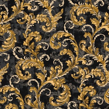 Byzantine Damask Onyx D00125