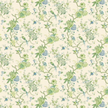 Oriental Bird Green/Blue BW45128/1