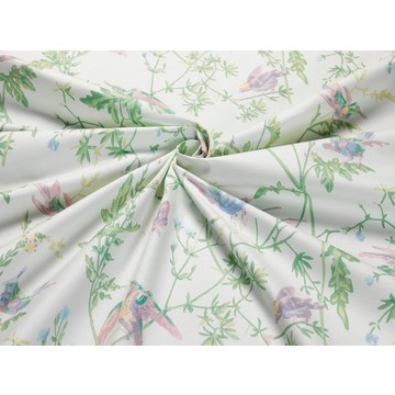 Hummingbirds Cotton Blush &amp; Cream F125/3009