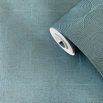 Retro Swirl Pacific Blue DT-FA3004