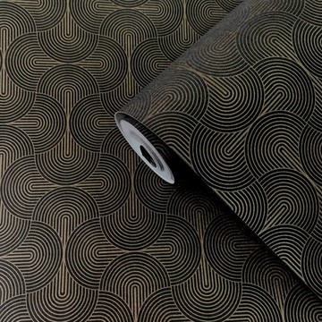 Retro Swirl Rust &amp; Black DT-FA3005